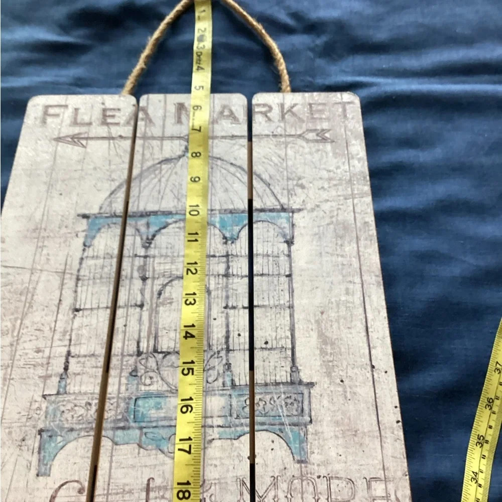 Shabby chic Flea Market bird cage 11 wall‎ art - Picture 2 of 7